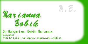 marianna bobik business card